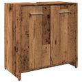 vidaXL Skrinka na umývadlo staré drevo 60x33x60 cm kompozitné drevo