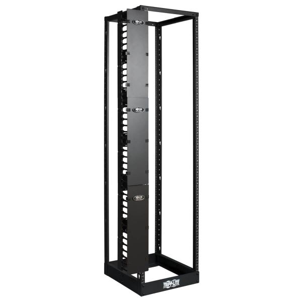 Káblový manažér vertikálny SmartRack 6 (15.24cm), káblový kanál s výrezmi pre káble a krytom