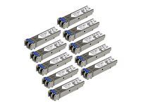 Lifetime Warranty (J4859C10PKST) - Transceiver modul SFP (mini-GBIC) (zodpovedá: HP J4859C) - 1GbE - 1000Base-LX - LC - až 10 km - 1310 nm (balenie 10) - pre HPE 1700, 2610, 93XX, Switch XL 10/100/1000; HPE Aruba 2530, 2930F 24, 2930F 48, 5406