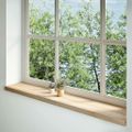 vidaXL Okenný parapet 2 ks 140x25x2 cm neošetrený dubový masív