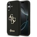 Obal Guess Silicone Big 4G Script pre iPhone 17 čierny