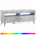 vidaXL LED TV kabinet Betónovo sivá Kompozitné drevo