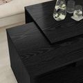 vidaXL Súprava na kávový stolík 2 ks Čierny dub 90 x 48 x 40 cm