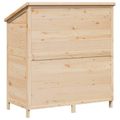 vidaXL Záhradný prístrešok so strechou Prírodná 106 x 56 x 113,5 cm