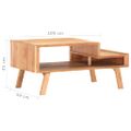 vidaXL Konferenčný stolík 100x50x45 cm recyklovaný masív