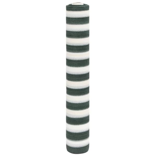 vidaXL Tieniaca sieť zeleno-biela 2x50 m HDPE 75 g/m²