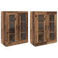 vidaXL Závesné skrinky 2 ks Staré drevo 69,5 x 34 x 90 cm