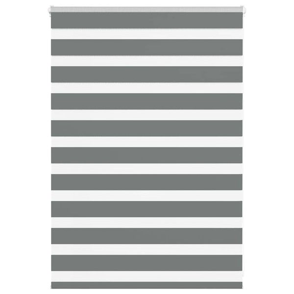 vidaXL Zebra roleta tmavošedá 105x100 cm šírka látky 100,9cm polyester
