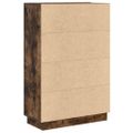 vidaXL Stôl Dymová dub 71.5 x 31.5 x 106.5 cm Kompozitné drevo