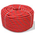 vidaXL Lodné lano, polypropylén, 12 mm, 50 m, červené