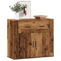 vidaXL Komoda čierna 80x33x70 cm kompozitné drevo