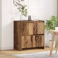 vidaXL Servírovacia skriňa Staré drevo 70 x 41 x 75 cm