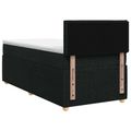 vidaXL Posteľ boxspring s matracom Čierna 90 x 190 cm Látka