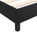 vidaXL Posteľný rám s boxspringom čierny 200x200 cm umelá koža