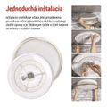 LED prisadené svietidlo SABI, kruhové 45W, stmiev.so zmenou CCT