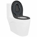 vidaXL WC sedadlo Antracit 47 x 37 x 4 cm Duroplast