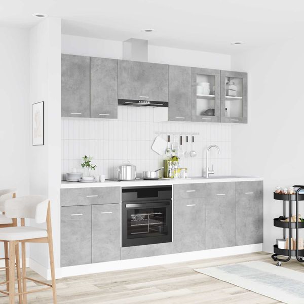 vidaXL Kuchynská jednotka Lyon 8 pcs Kompozitné drevo