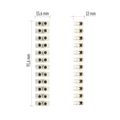 Skrutková svorkovnica 12× 2,5–4 mm2, 450 V, biela