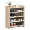 vidaXL Skriňa na topánky Dub sonoma 73,5 x 36 x 92 cm Kompozitné drevo