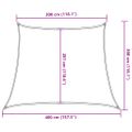 vidaXL Slnečná plachta 160 g/m² lichobežníkový piesok 3/4x3 m HDPE