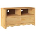 vidaXL TV skrinka Drammen Dub 99 x 43 x 55 cm Borovicový masív