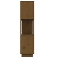 vidaXL Knižnica/deliaca stena hnedá 80x25x101 cm masívna borovica