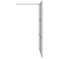 vidaXL Stena walk-in sprchy Čierna 140 x 195 cm tvrdené sklo