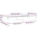 vidaXL Denná posteľ bez matracom biela 80x200 cm masívna borovica