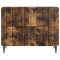 vidaXL Nočný stolík Dymový dub 62 x 34,5 x 49,5 cm Kompozitné drevo