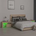 vidaXL Nočné stolíky 2 ks s LED svetlami dub sonoma 70x36,5x40 cm