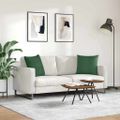vidaXL Vankúše na pohovku 2 pcs Tmavozelená 50 x 50 cm
