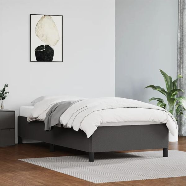 vidaXL Posteľný rám sivý 80x200 cm umelá koža