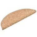 vidaXL Schodové rohože 30 ks 56x17x3 cm zlaté polkruhové