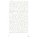 vidaXL Záves na zabezpečenie súkromia 100 x 50 x 180 cm Oceľ Biela