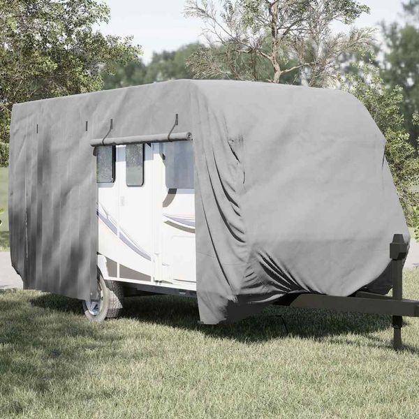 vidaXL Poťah na karavan sivý 670x250x220 cm netkaná textília