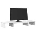 vidaXL Podstavec pod monitor biely 80x24x10,5 cm kompozitné drevo