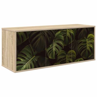 vidaXL Nástenný TV kabinet ELBURG 102 x 33 x 40 cm Dub sonoma