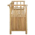 vidaXL Záhradná úložná lavica 110 x 47 x 80 cm Bambus Prírodná