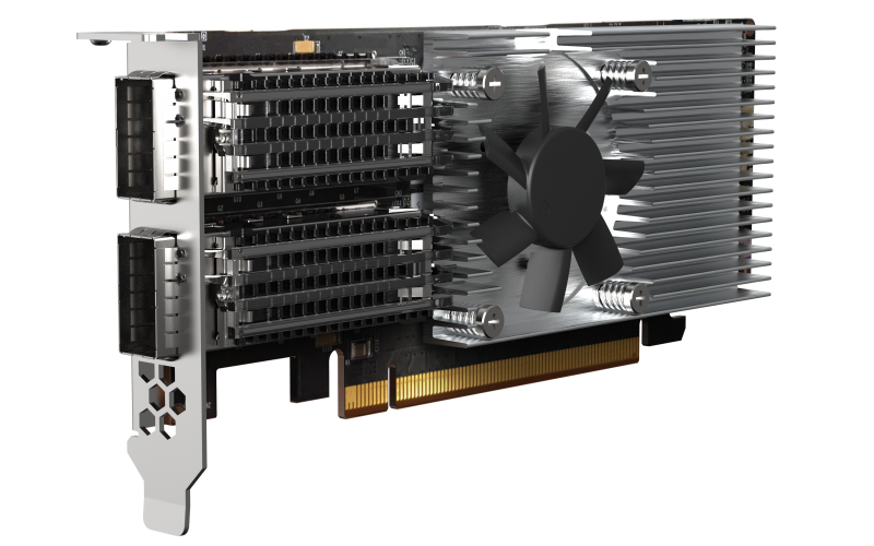 QNAP QXG-100G2SF-E810 - 100GbE (2porty) PCIe karta, nízky profil, PCIe Gen4 x16