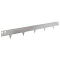 vidaXL Obrubník trávnika 30 ks 100 x 12 cm Oceľ Strieborná