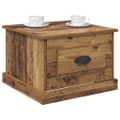 vidaXL Konferenčný stolík Staré drevo 50 x 50 x 35 cm Kompozitné drevo