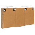 vidaXL Set kabinetov do kúpeľne 3 ks 140 x 14,5 x 70 cm
