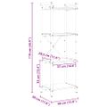 vidaXL Regál na knihy 40 x 30 x 119 cm Kompozitné drevo Dymová dub