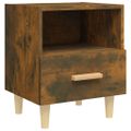 vidaXL Nočné stolíky 2 ks dymový dub 40x35x47 cm