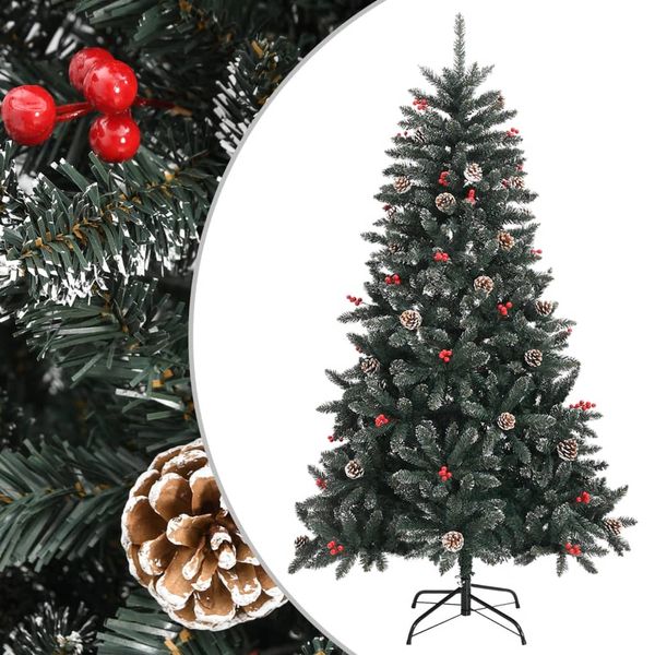 vidaXL Umelý vianočný stromček s podstavcom zelený 150 cm PVC