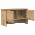 vidaXL Vešiak na stenu Nástenná montáž Remeselný dub 50 x 20 x 30 cm