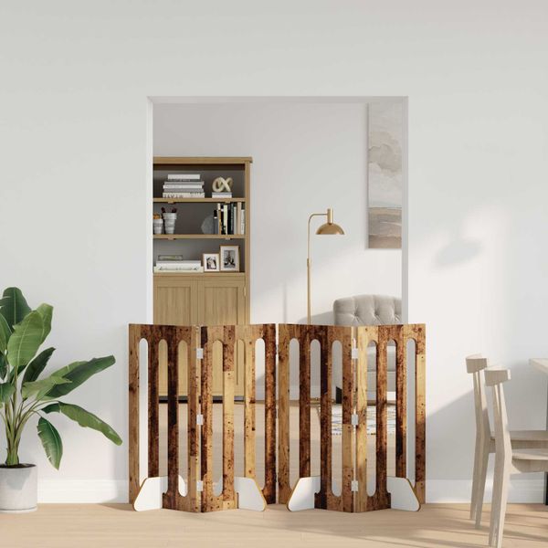 vidaXL Sklápacia bezpečnostná zábrana pre domáce zvieratá 4 pcs