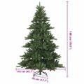 vidaXL Umelý Sklápací Vianočný Stromček Zelená 180 cm PVC, oceľ