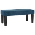 vidaXL Posteľný rám boxsping s matracom tmavomodrý 90x200 cm zamat
