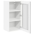 vidaXL Nástenný sklenený kabinet LUCCA Sivá sonoma 40 x 31 x 80 cm